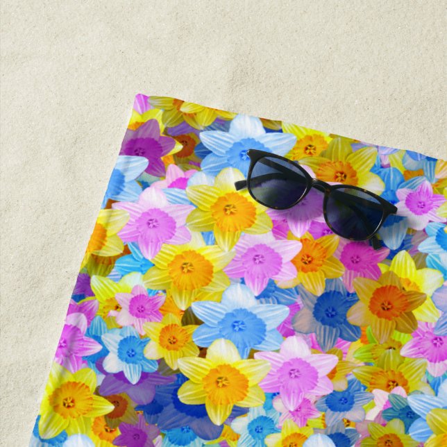 Toalha De Praia Daffodil Delight, Beach Towel (In Situ)