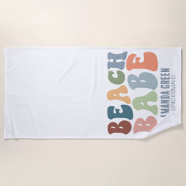 Toalha De Praia Damas de Honra Personalizadas Festa de Despedida d