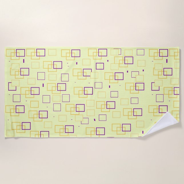 Toalha De Praia Dança ao quadrado (Frente)