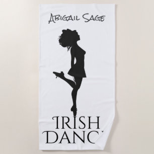 Toalha De Praia Dança Personalizada de Calçado de Dançarino Irland