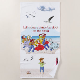 Toalha De Praia Dança quadrada
