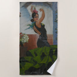 Toalha de praia dançarina espanhola