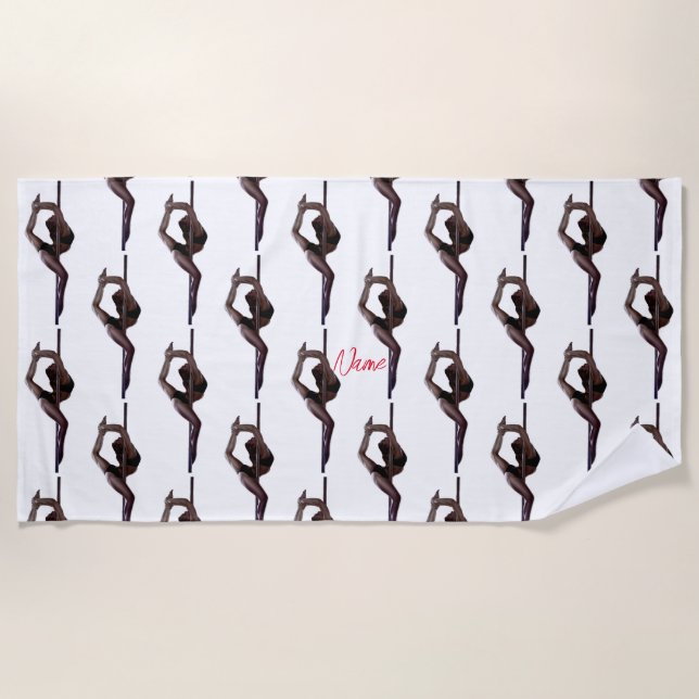 Toalha De Praia Dançarina fêmea Thunder_Cove (Frente)