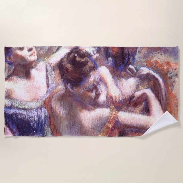 Toalha De Praia Dançarinos 1899 Edgar Degas (Frente)