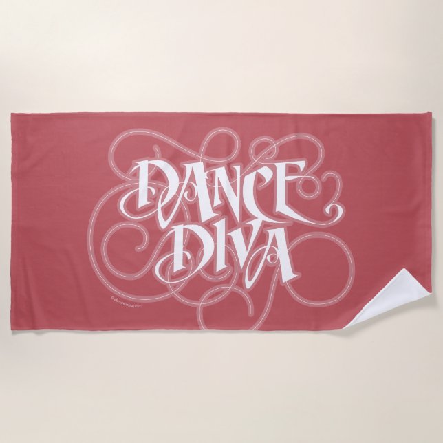 Toalha De Praia Dance Diva Beach Towel (Frente)