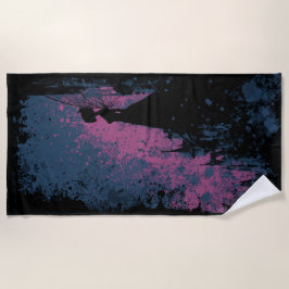 Toalha De Praia Dark Fairy Silhouette – Gothic Castle Fantasy Art