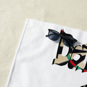 Toalha De Praia Dartboard And Darts Name, Beach Towel