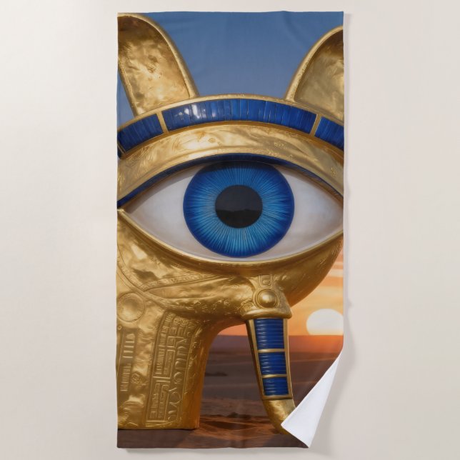 Toalha De Praia Das Ägyptische Auge´3 (Frente)