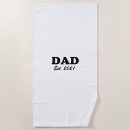 Toalha De Praia Data personalizada estabelecida personalizada de p