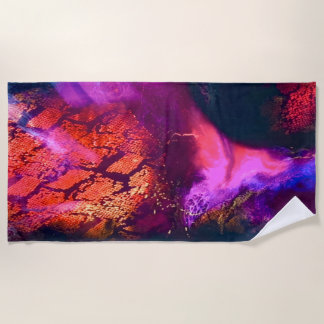 Toalha de Praia de Arte de Luxo Inspirada na Auror