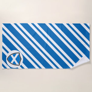 Toalha de praia de bandeira escocesa