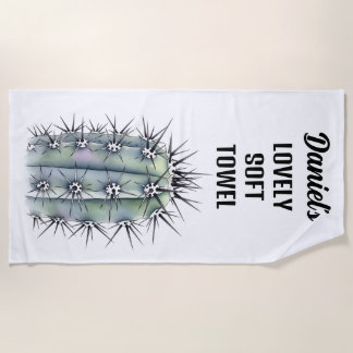 Toalha de praia de Cactus muito espinhosa