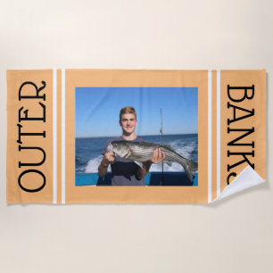 Toalha de praia de fotos personalizada - presente