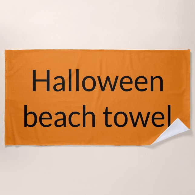 Toalha de praia de Halloween (Frente)