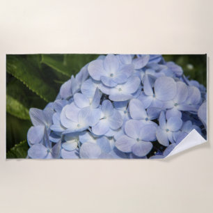Toalha de praia de Hydrangea azul