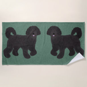 Toalha de praia de Labradoodle