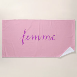 Toalha de Praia de Lua de Mel Femme