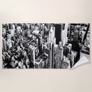 Toalha De Praia De Manhattan ao céu