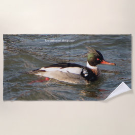 Toalha de praia de Merganser Vermelha