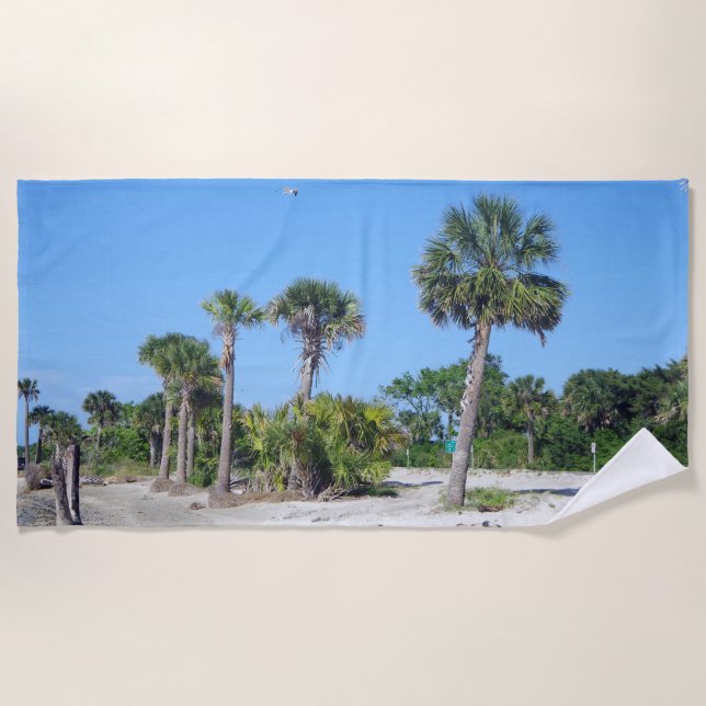 Toalha de praia de Palm Trees (Frente)