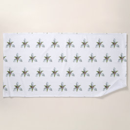 Toalha de praia de Primavera de flor selvagem pint