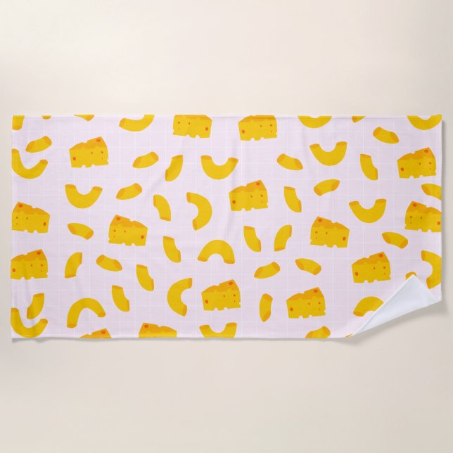 Toalha de praia de queijo e Mac (Frente)