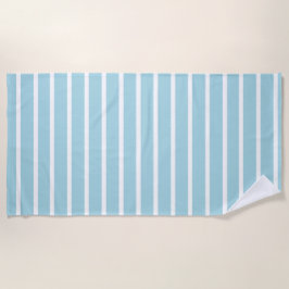 Toalha de Praia de Stripes Azul e Branca