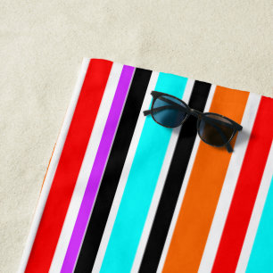 Toalha de praia de Stripes mistas
