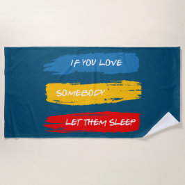 Toalha De Praia Deixe-Os Dormir