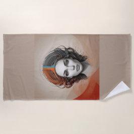 Toalha De Praia dentro out vivid girl