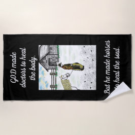 Toalha De Praia Depois de uma corrida de cavalos