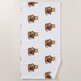 Toalha De Praia Der Akkordeon-Meister