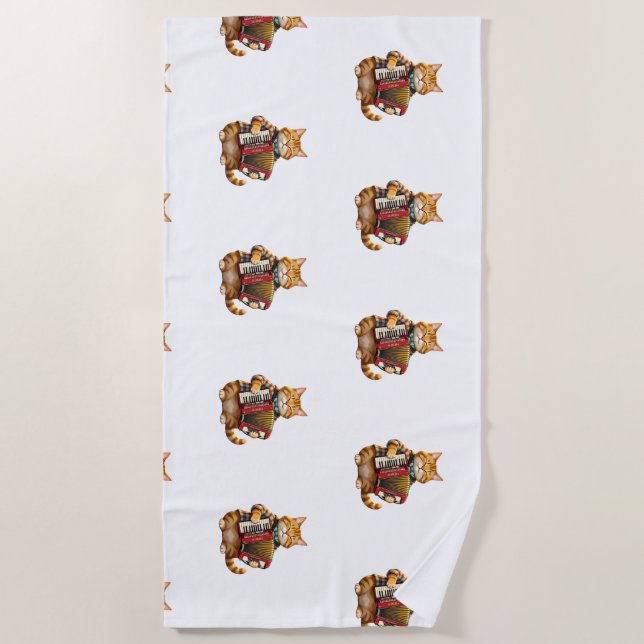 Toalha De Praia Der Akkordeon-Meister (Frente)