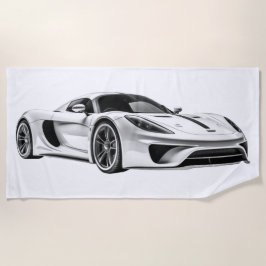 Toalha De Praia Desenho de carro II