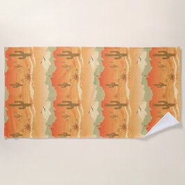 Toalha De Praia Desert Cactus Southwest Design Beach Towel
