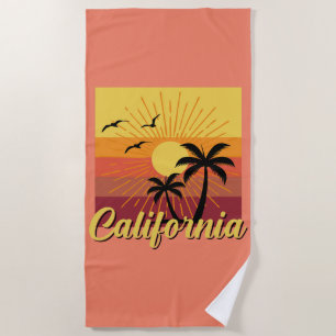Toalha De Praia Design da Califórnia - Beach Towel