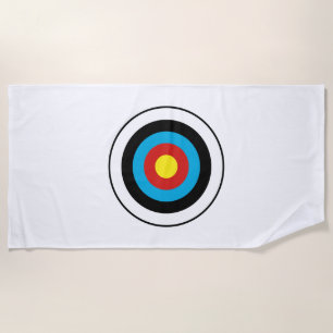 Toalha De Praia Design de Alvo Bullseye