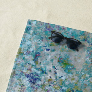 Toalha De Praia Design de Arte Abstrato Moderno Único e Exclusivo