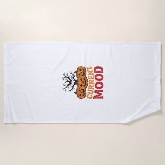 Toalha De Praia Design de Camisa Vintage Abóbora Humor Atual do Ha
