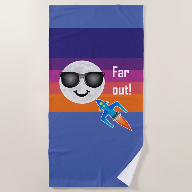 Toalha De Praia Design de Far Out - Beach Towel (Frente)