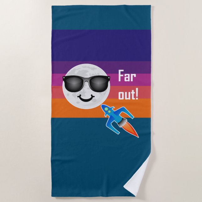 Toalha De Praia Design de Far Out - Beach Towel (Frente)