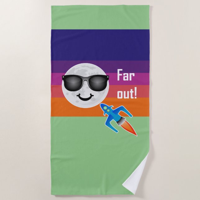 Toalha De Praia Design de Far Out - Beach Towel (Frente)