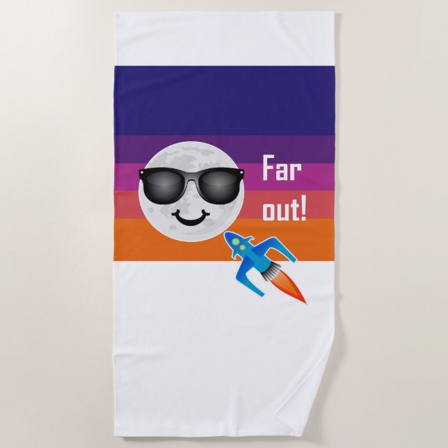 Toalha De Praia Design de Far Out - Beach Towel (Frente)
