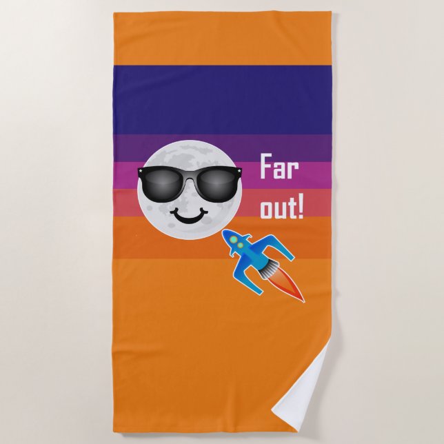 Toalha De Praia Design de Far Out - Beach Towel (Frente)