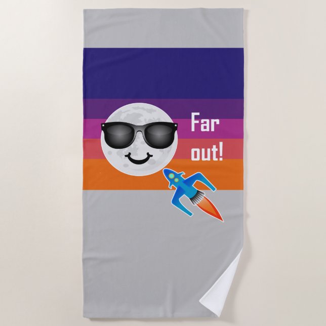 Toalha De Praia Design de Far Out - Beach Towel (Frente)