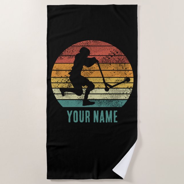 Toalha De Praia Design de patinete E-Patinete de Substituição Suns (Frente)