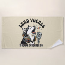 Design Engraçado de Cachorro Vocal Líder Husky 