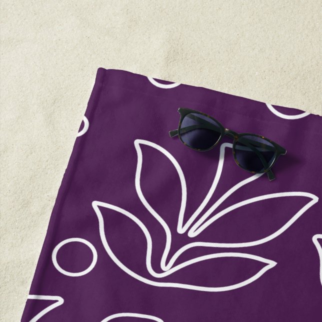 Toalha De Praia Design Floral 33 (In Situ)