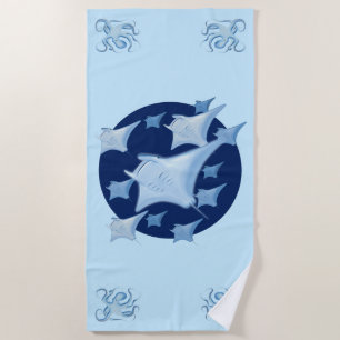Toalha De Praia Design gráfico Manta Ray Lover