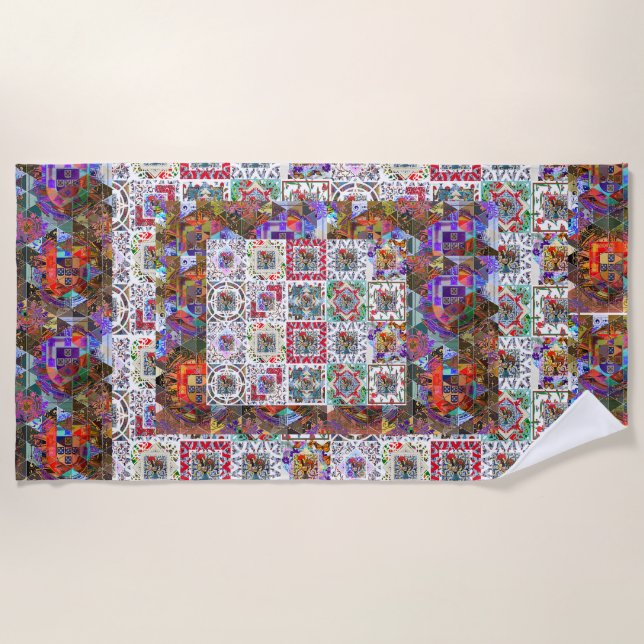 Toalha De Praia Designs portuguesas (Frente)